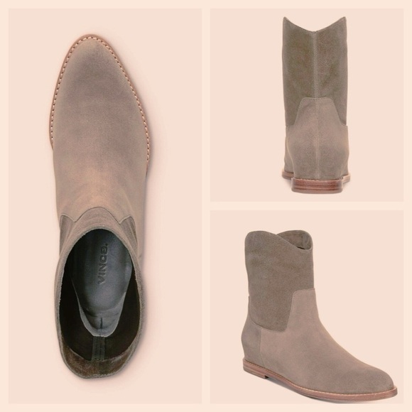 Vince Sinclair Western Ankle Boot In Flint NWB Size 6 M - Picture 3 of 8